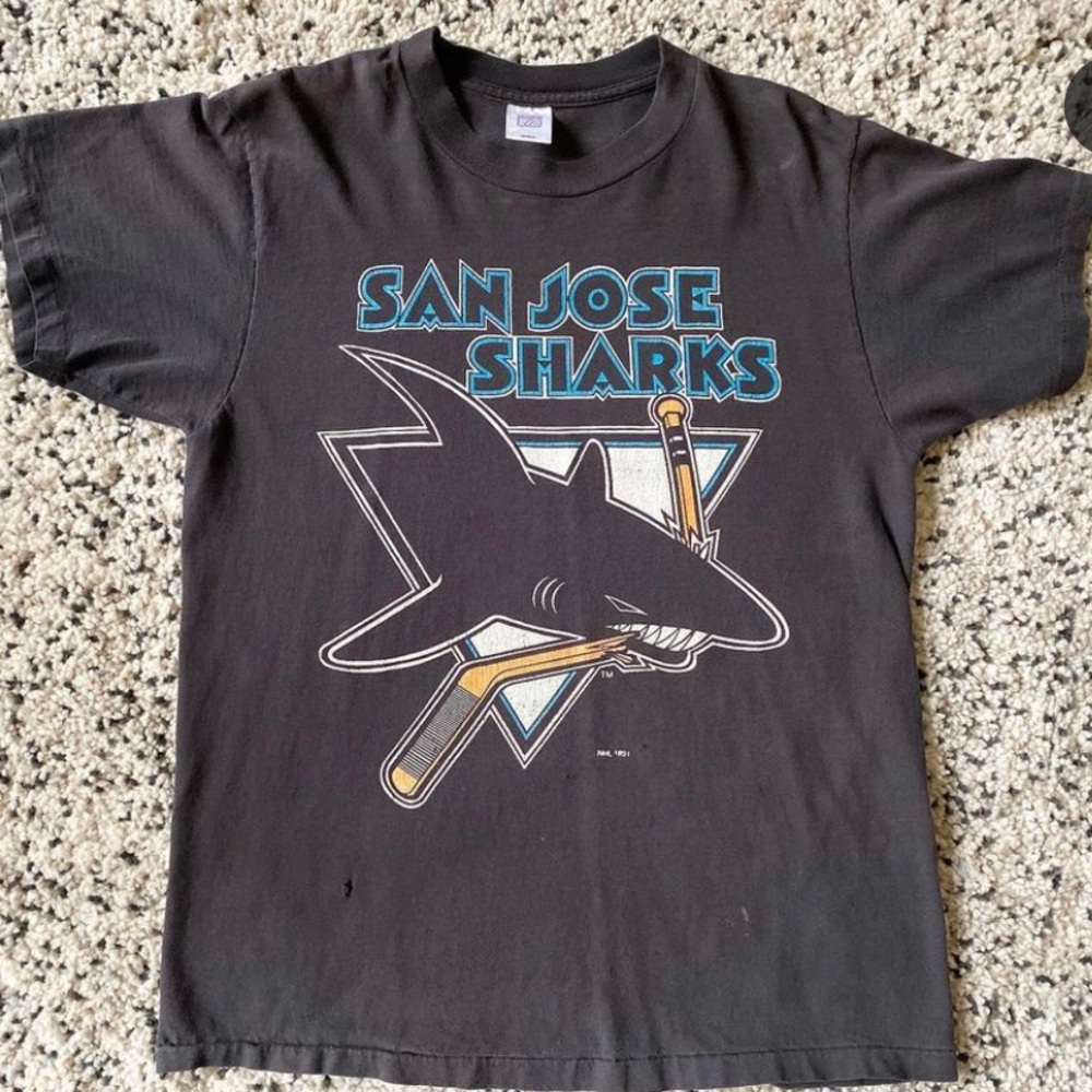 Vtg San Jose Sharks Hockey Shirt